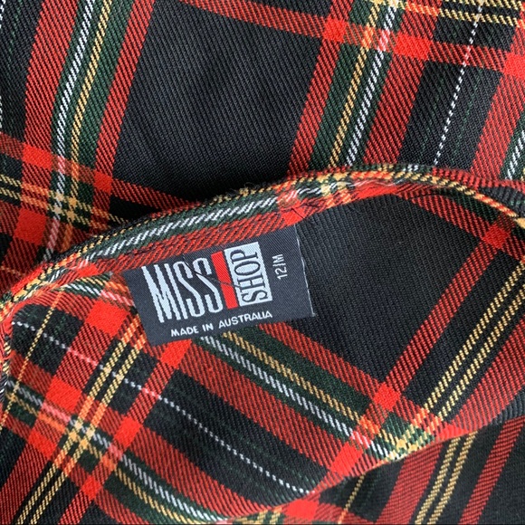 Vintage y2k pink plaid mini skirt - Picture 4 of 5